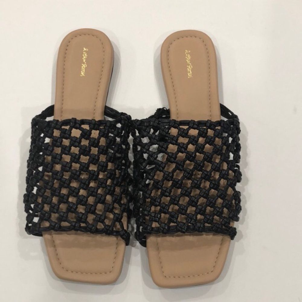 & Other Stories Leather Sandals, Black, Size 7.5 - Picture 3 of 16